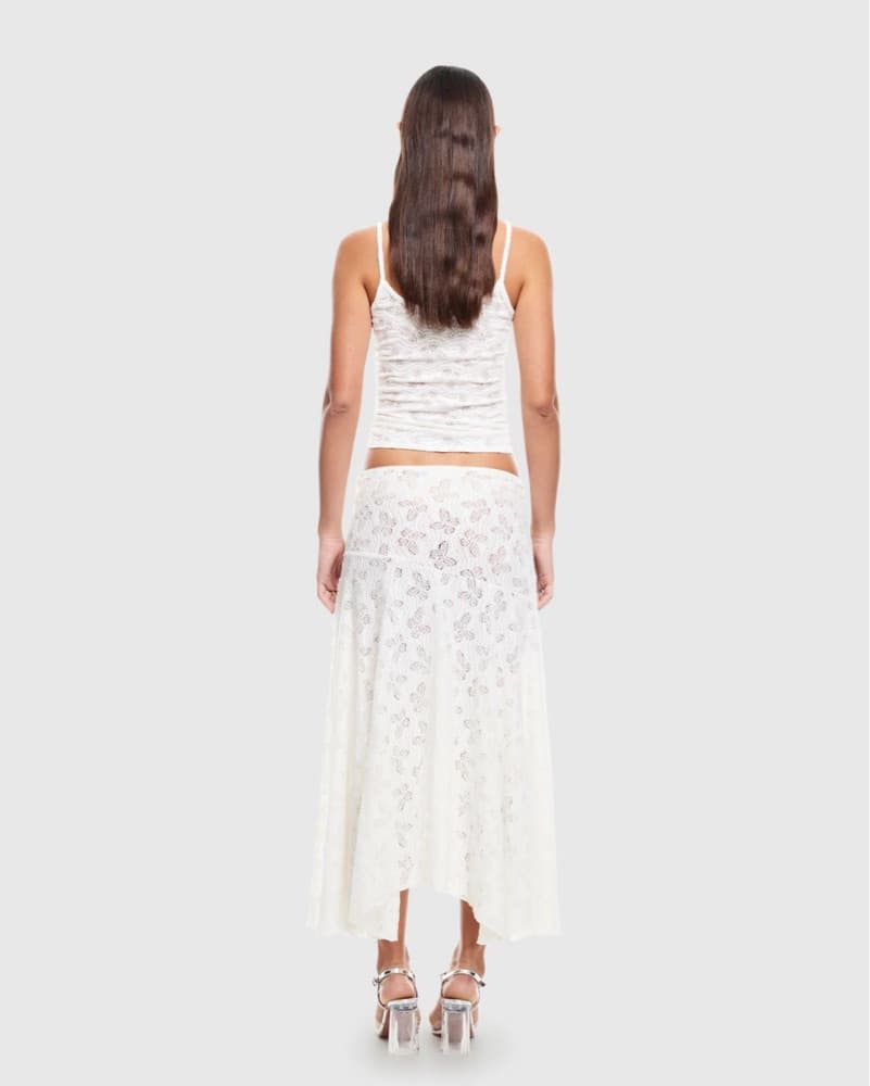 Lioness White Midi Skirt And Tank Top Se - Image 2