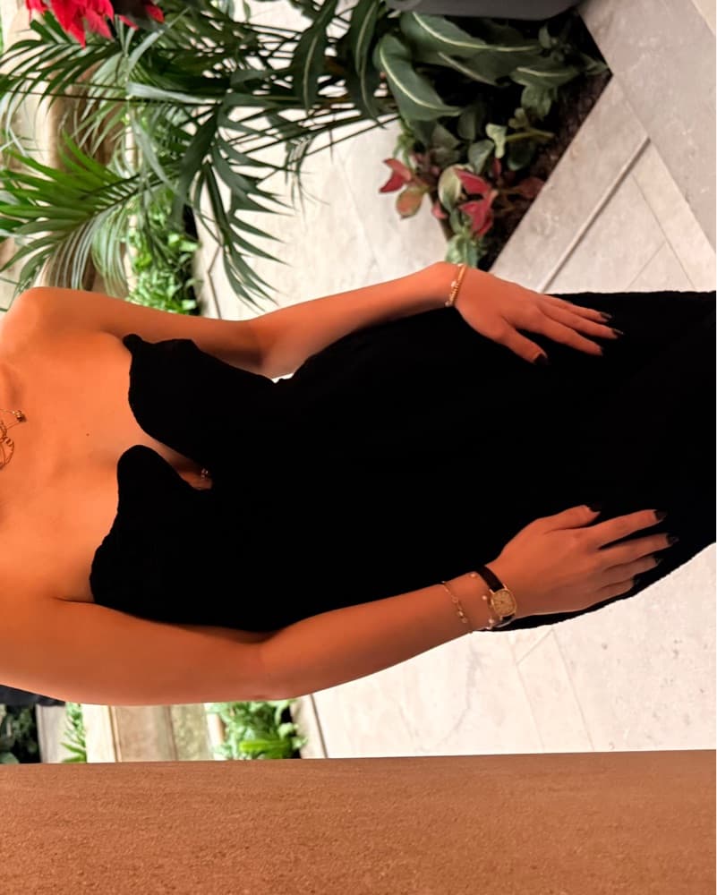 Selfie leslie strapless Textured Dress - Image 3