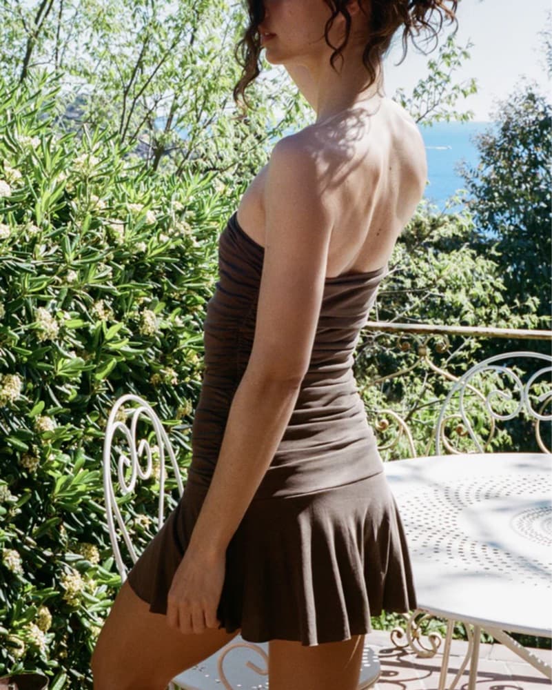 With Jean Rayna Dress Brown - Image 2