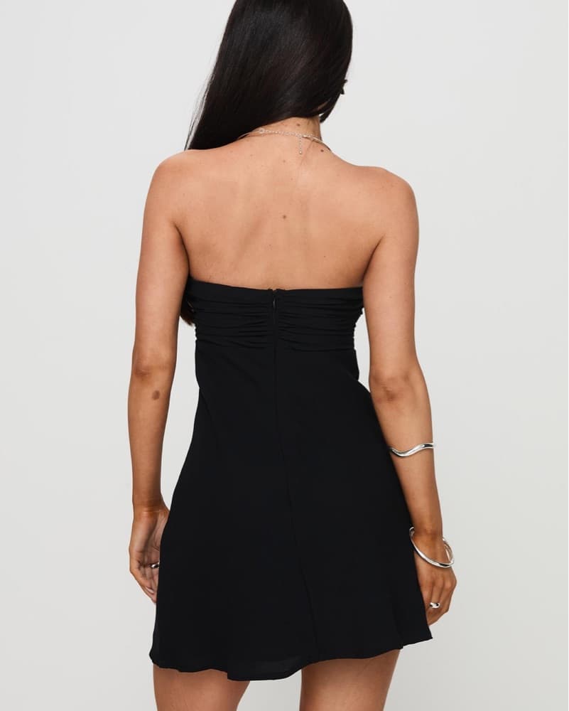 Princess Polly Strapless Black Dress - Image 3