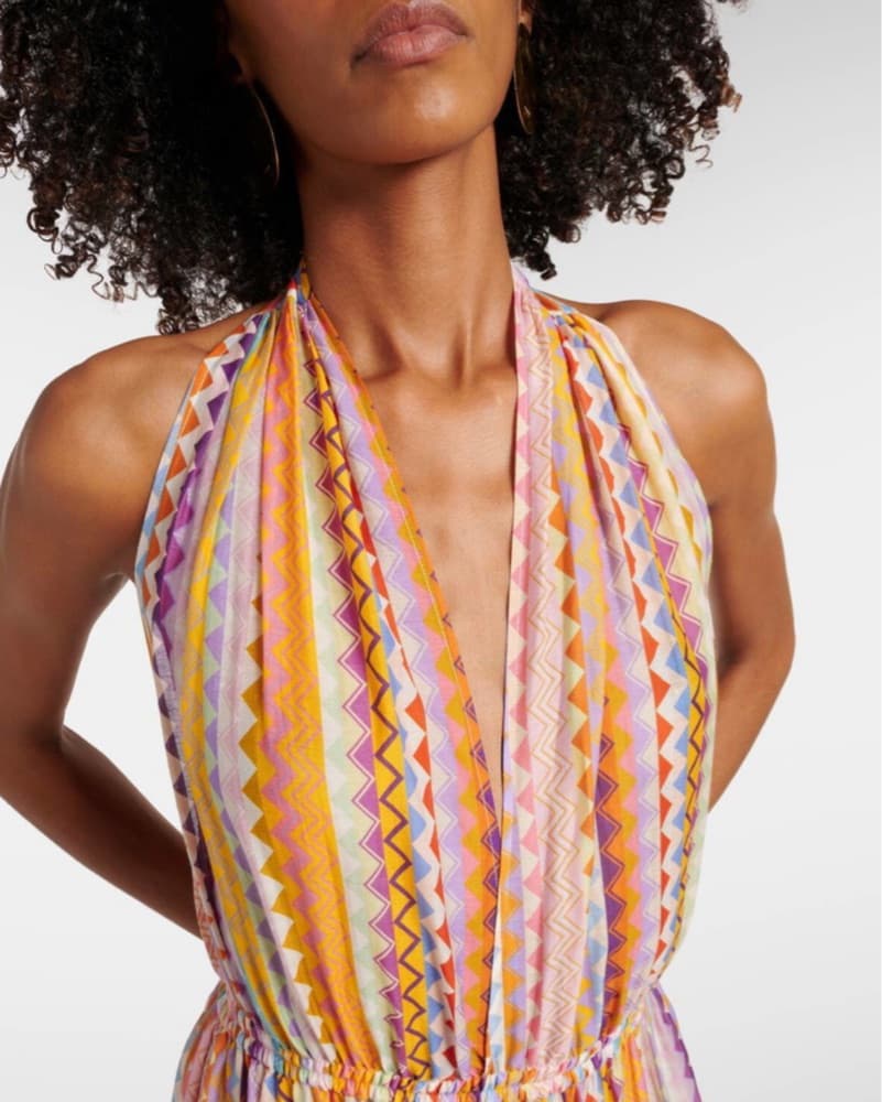 Missoni Zigzag Cotton & Silk Maxi Dress - Image 6