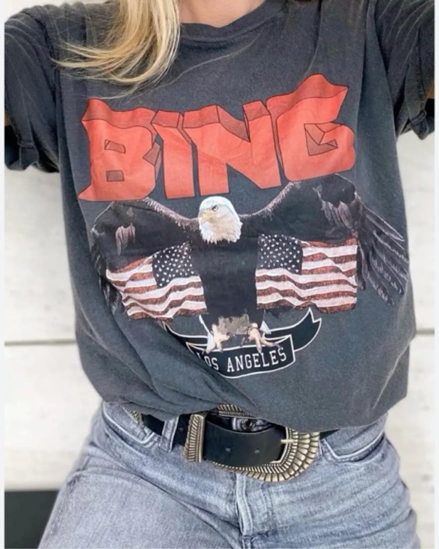 Anine Bing Vintage Eagle T-Shirt - Image 1