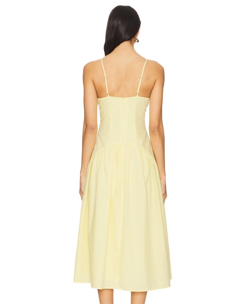 Midi Dress In Yellow - Image 2