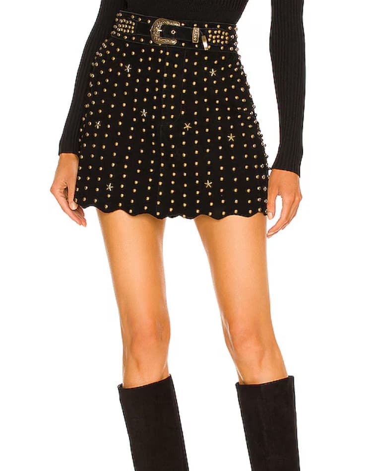 Retrofete Studded Mini-Skirt - Image 2