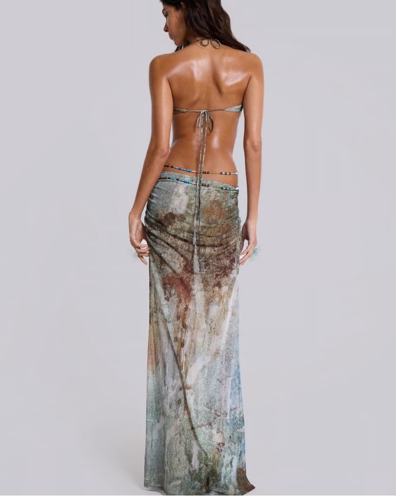 Shimmering Goddess Maxi Dress - Image 4