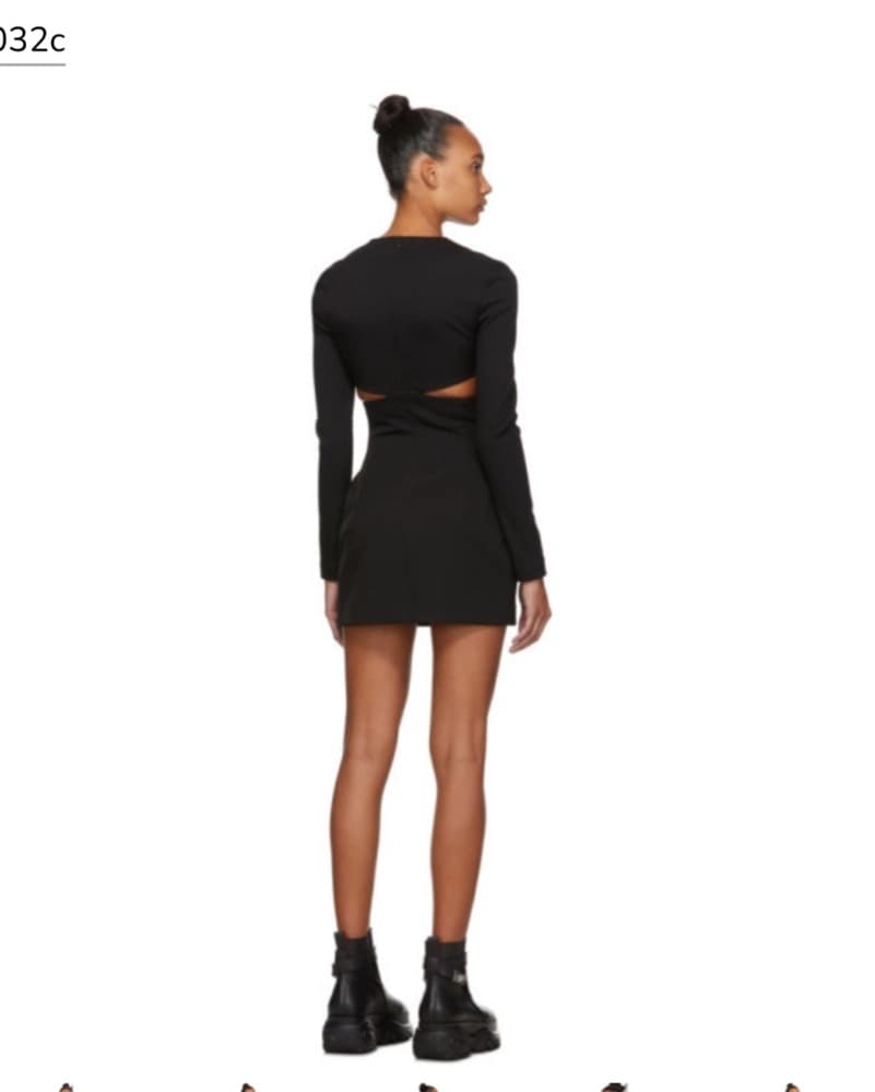 032c Black Mini Dress Corset - Image 3