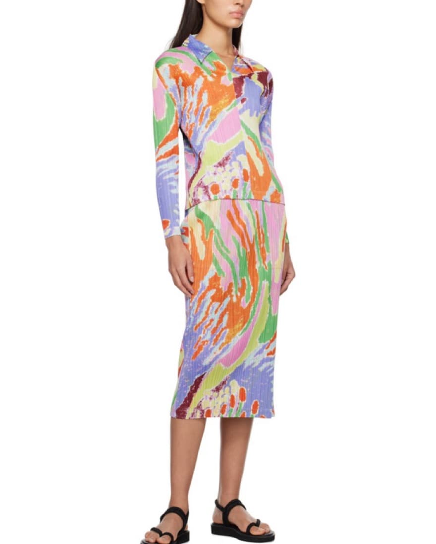 Pleats Please Issey Miyake Polo Top - Image 4