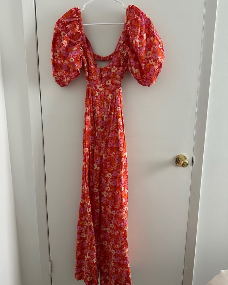 Free People Amy Floral Wide Leg Jumpsuit - Image 4
