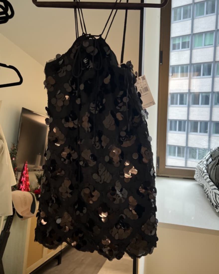 Halter Sequin Mini Dress - Image 3