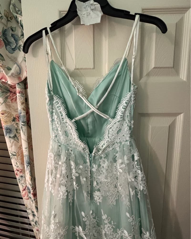 Size 0 Robin’s Egg Blue Dress  - Image 3