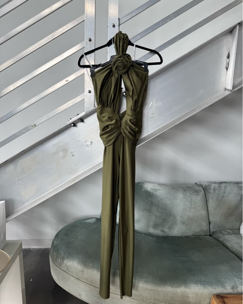 Ronny Kobo Olive Green Jumpsuit - Image 2