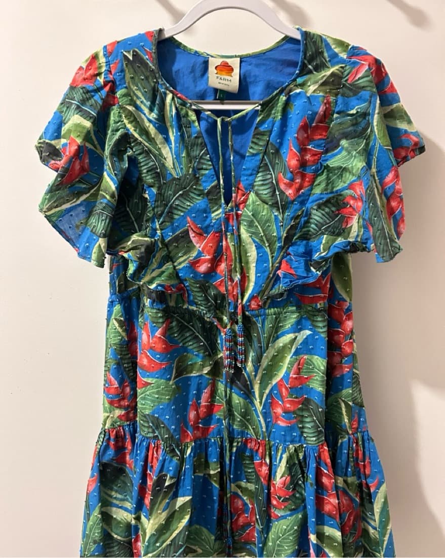 Tropical Printed Dress - Image 1