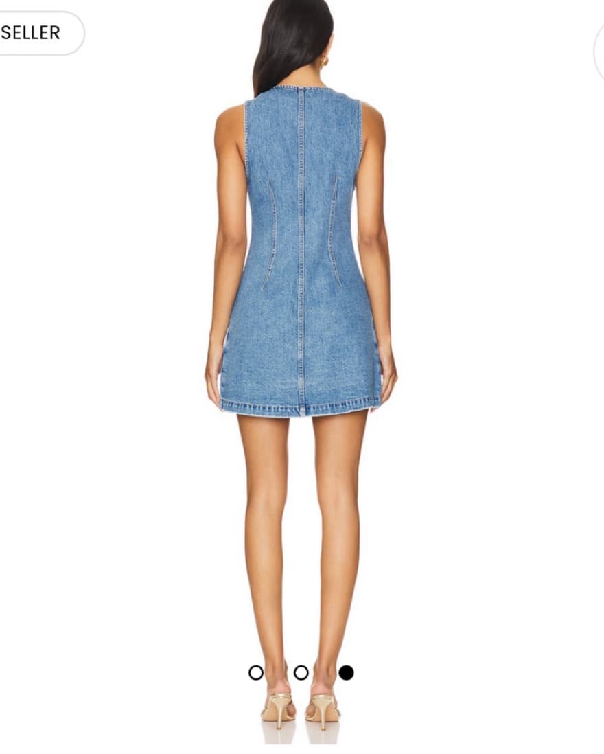 Retrofete Denim Dress - Image 3
