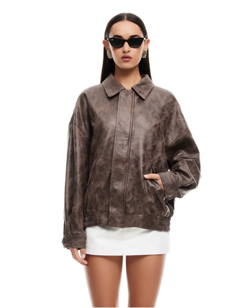 Lioness Kenny Faux Leather Bomber  - Image 3