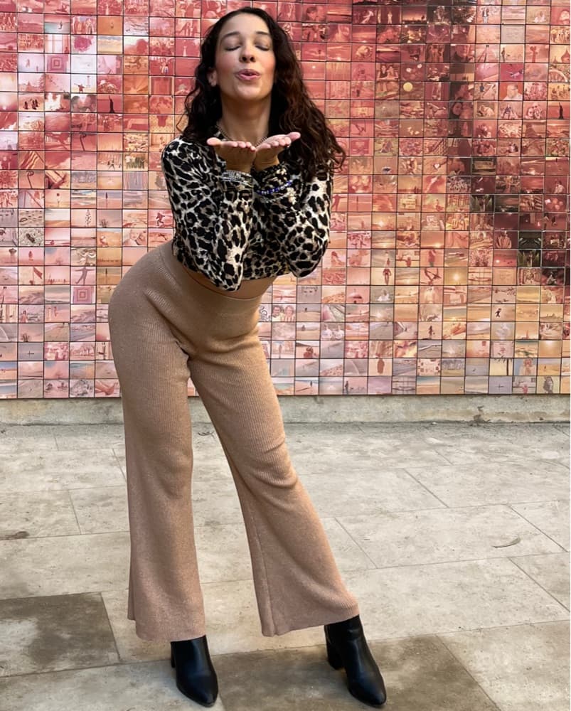 Cheetah Print Long Sleeve Top (XS) - Image 4