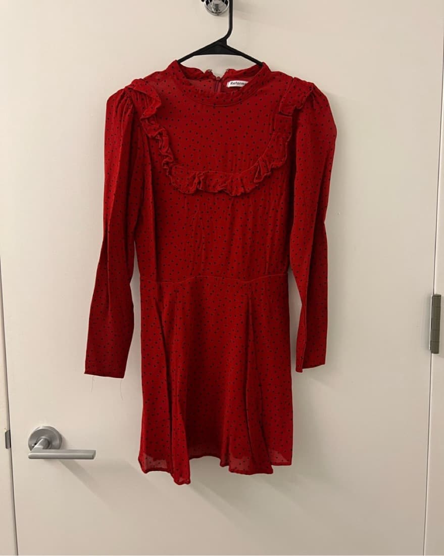 Red Reformation Dress - Image 2
