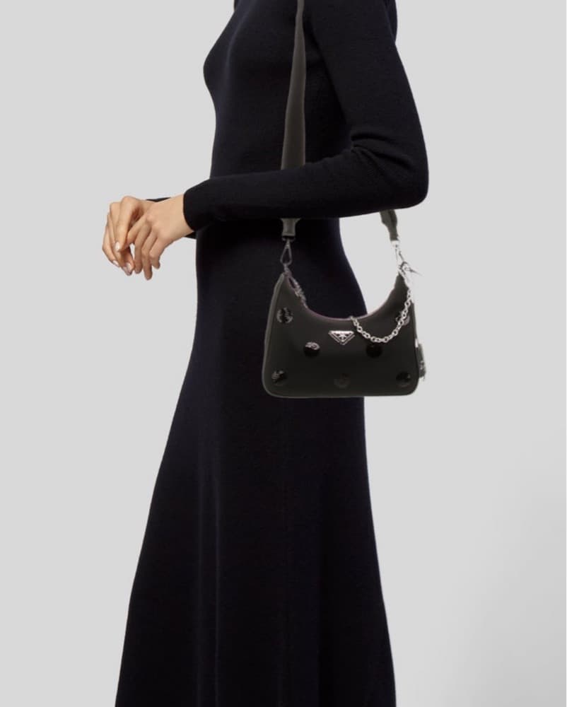 Prada Nylon Re-Edition Sequin Bag - Image 3