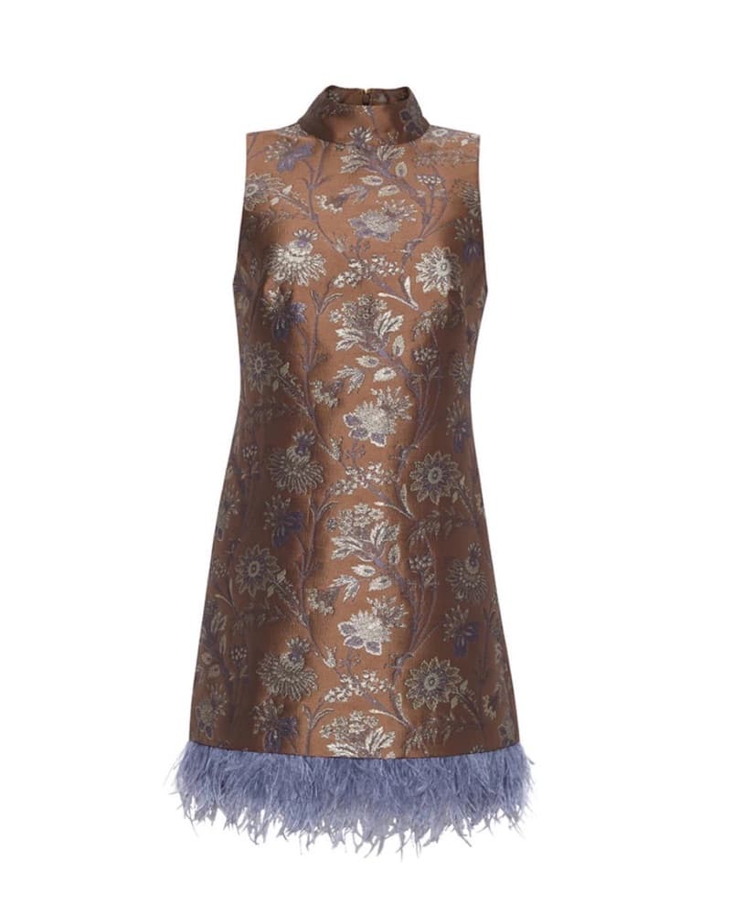 Cara Cara Tay Dress Feathers S - Image 1