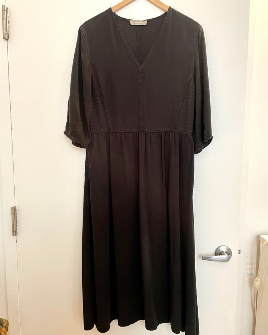 Everlane Linen Puff Sleve Dress - Image 4