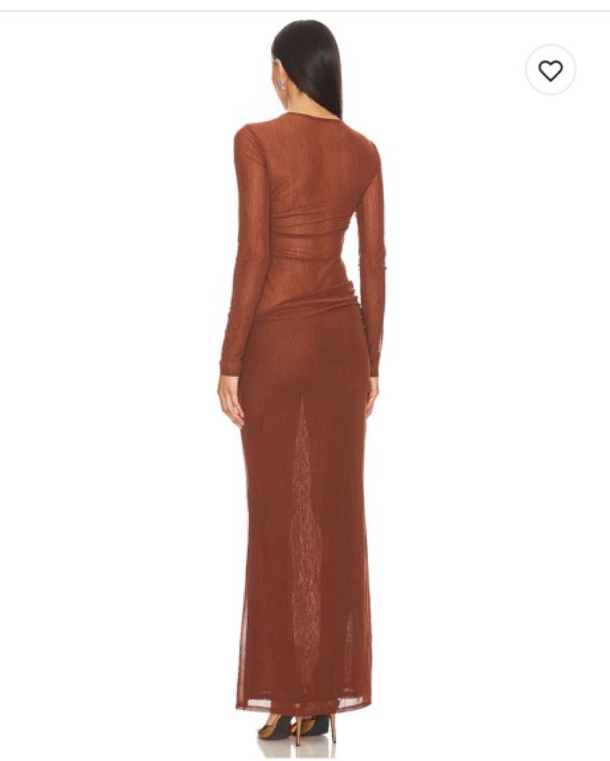 Tatiana maxi Dress In brown - Image 2