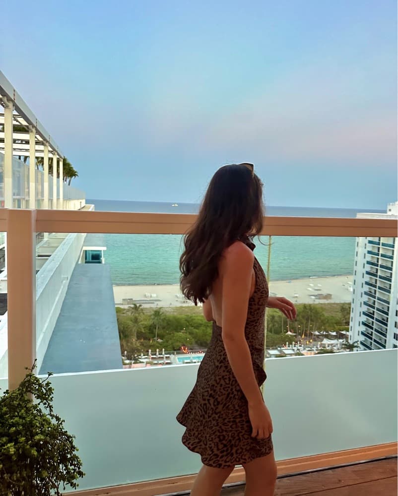 Cheetah Print Backless Mini Dress - Image 2