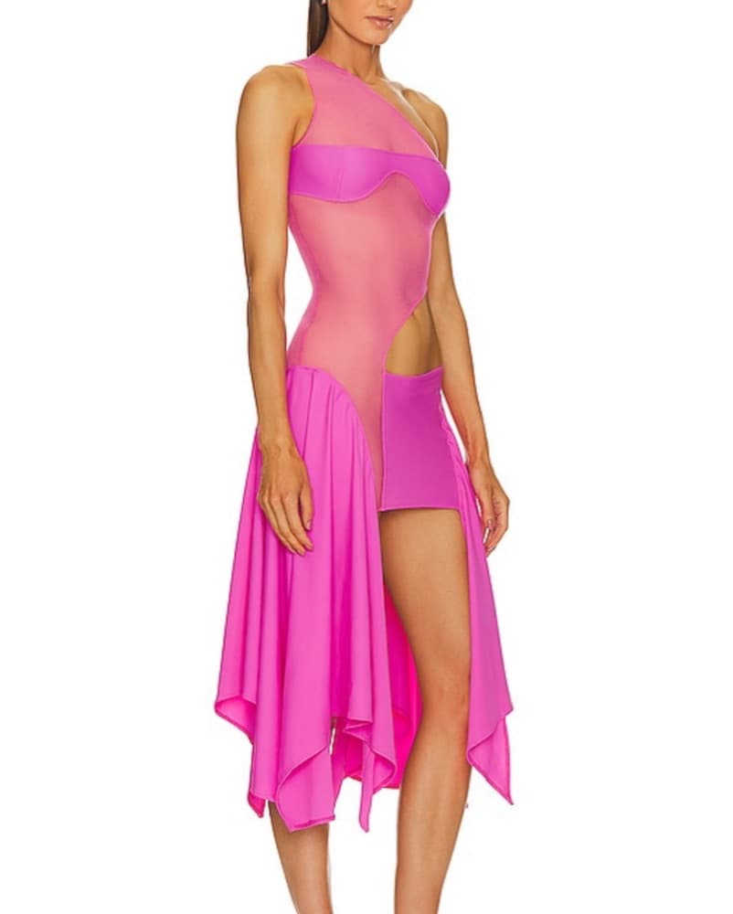 Sketch-Y X Revolve Tricot Mesh Dress - Image 3