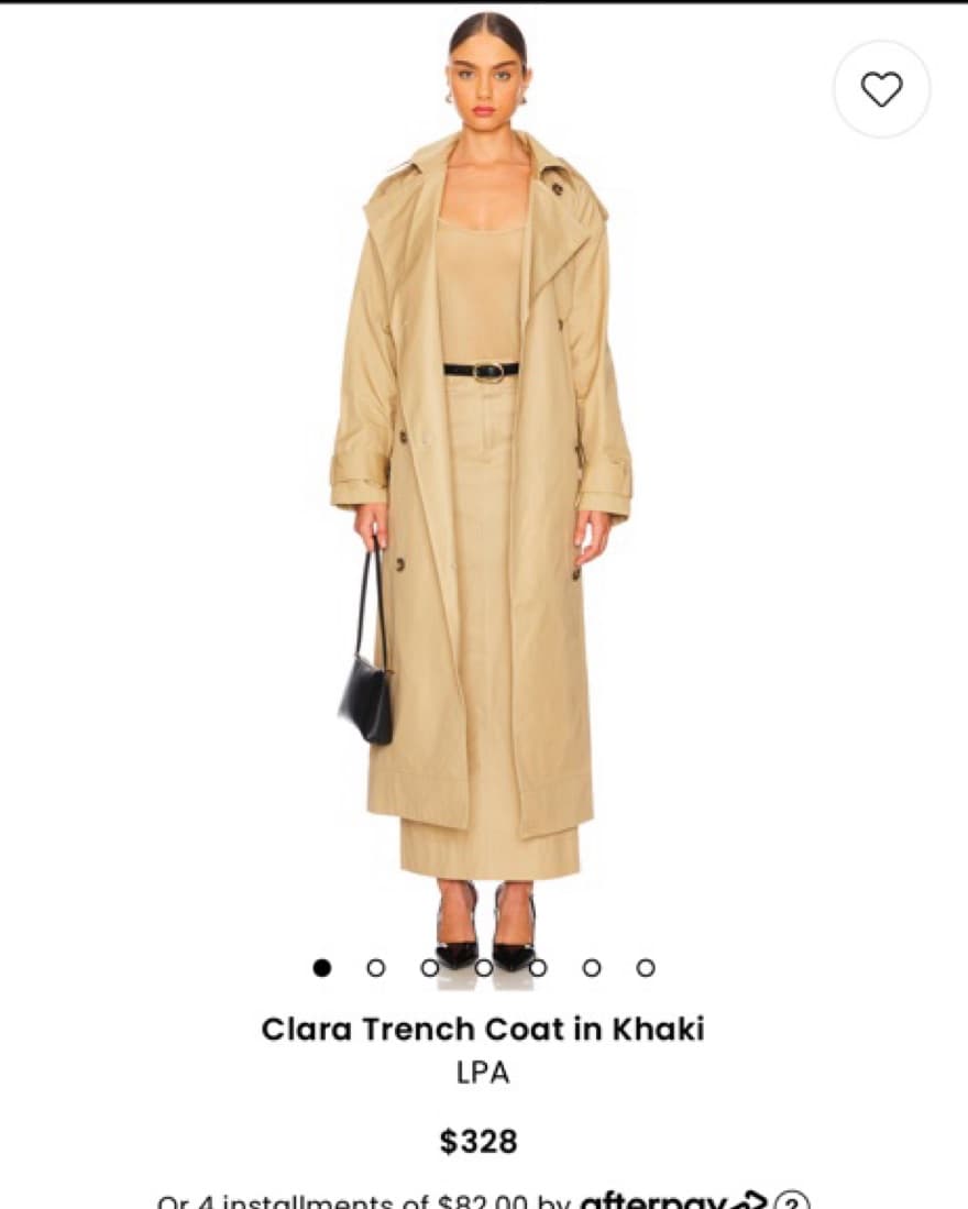 Chic Khaki Trench Coat - Image 1
