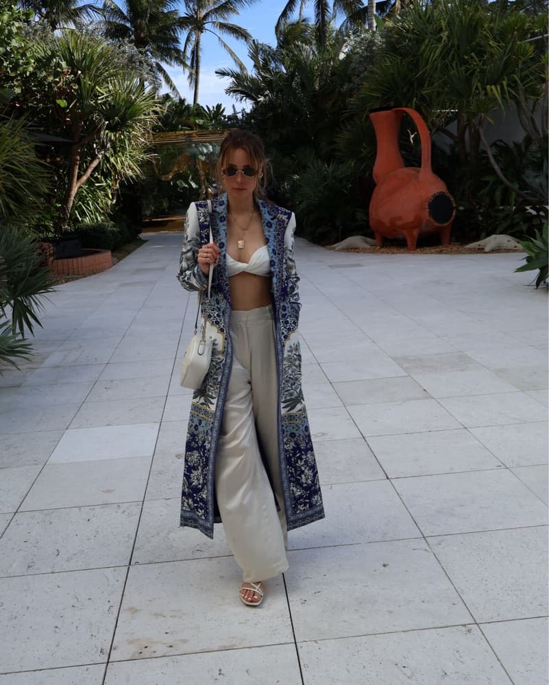 Alice + Olivia Blue Maxi Blazer  - Image 4