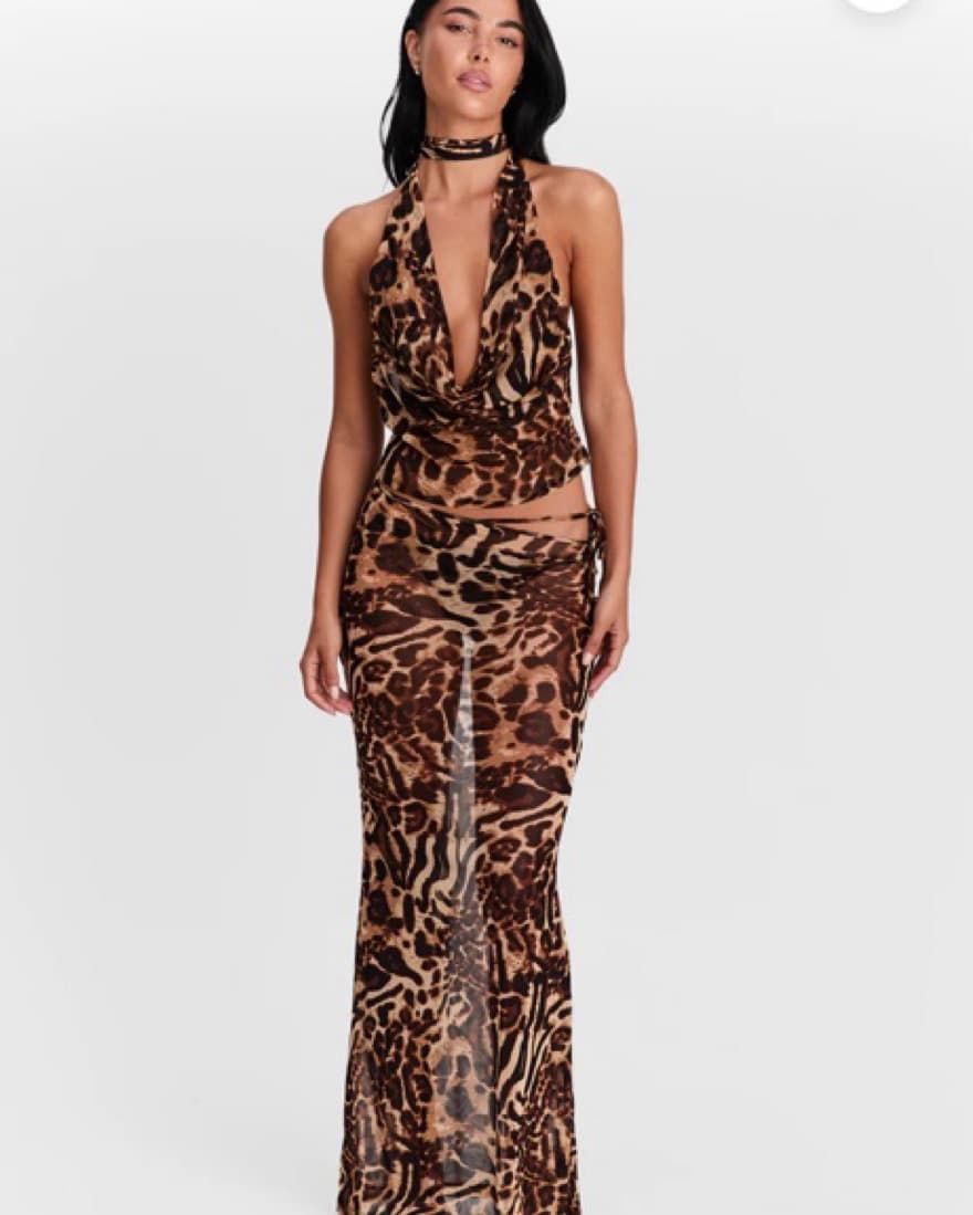 Sasha Therese Aubrey Leoprad Print Set - Image 1