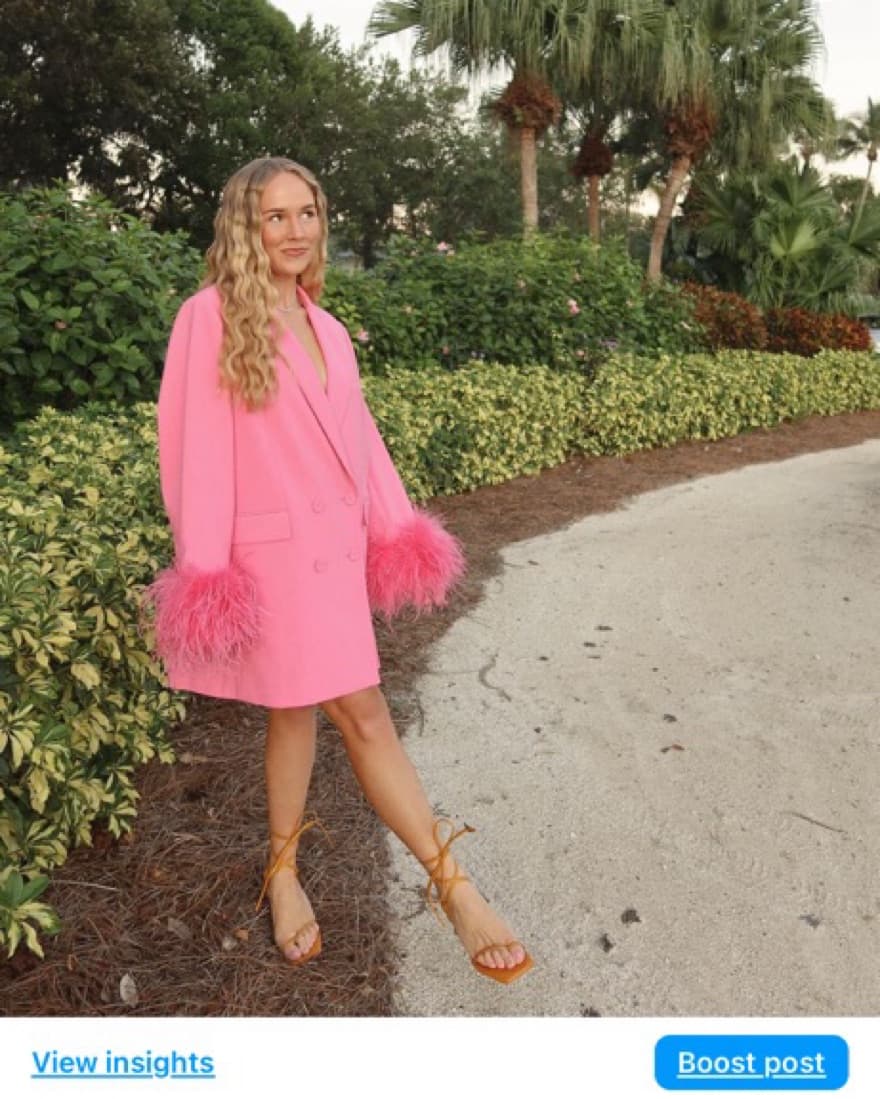 Rachel Gilbert Feather Trim Blazer - Image 4
