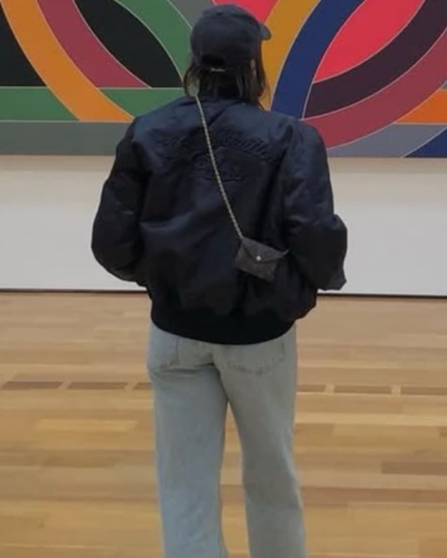 Sleek Louis Vuitton Bomber Jacket Navy - Image 1