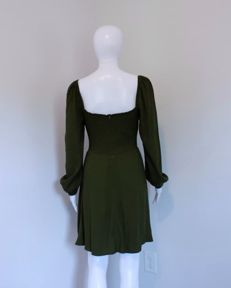 Reformation Cow Neck Mini Dress - Image 2