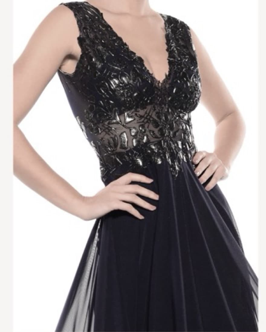 Ema Savahl Floor Length Double V-Neck Go - Image 6