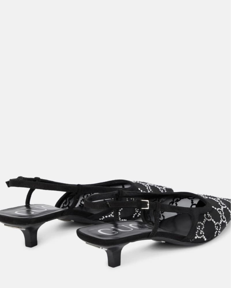 Gucci Sequin Kitten Heels - Image 3