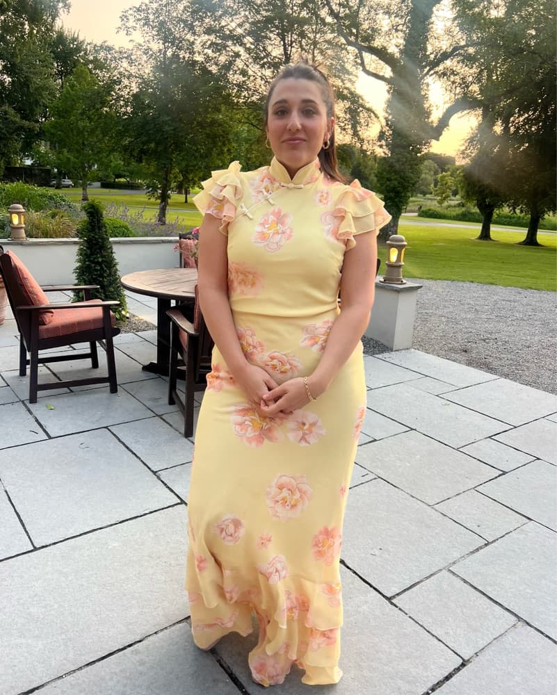 Sau Lee Yellow Floral Gown  - Image 2