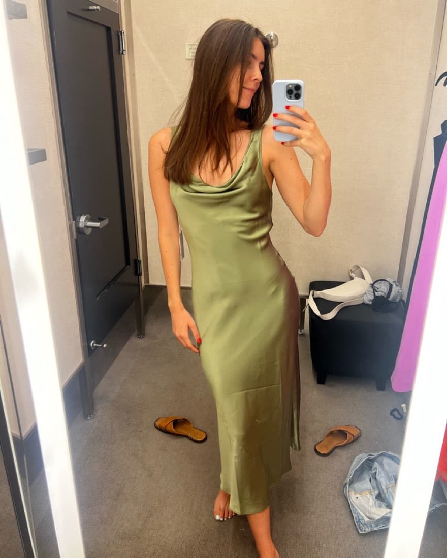 Reformation Bryn Silk Dress - Image 2