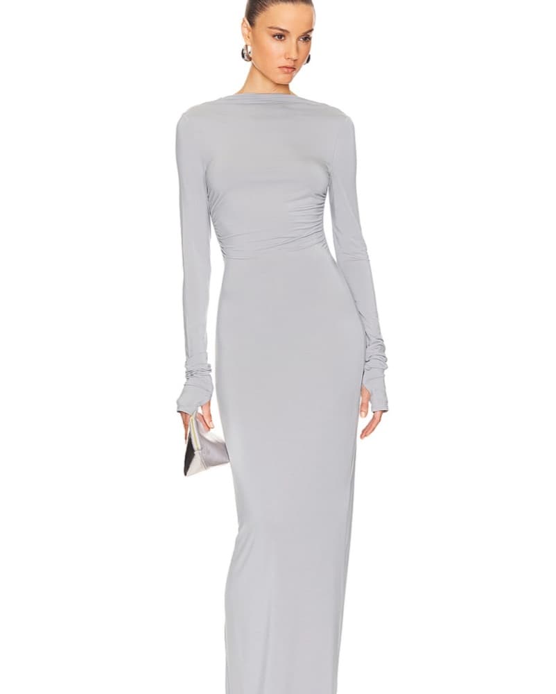 Helsa Backless Jersey Dress - Image 1