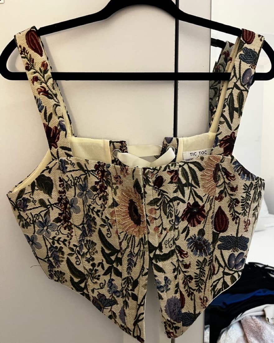 Floral Tapestry Corset - Image 2