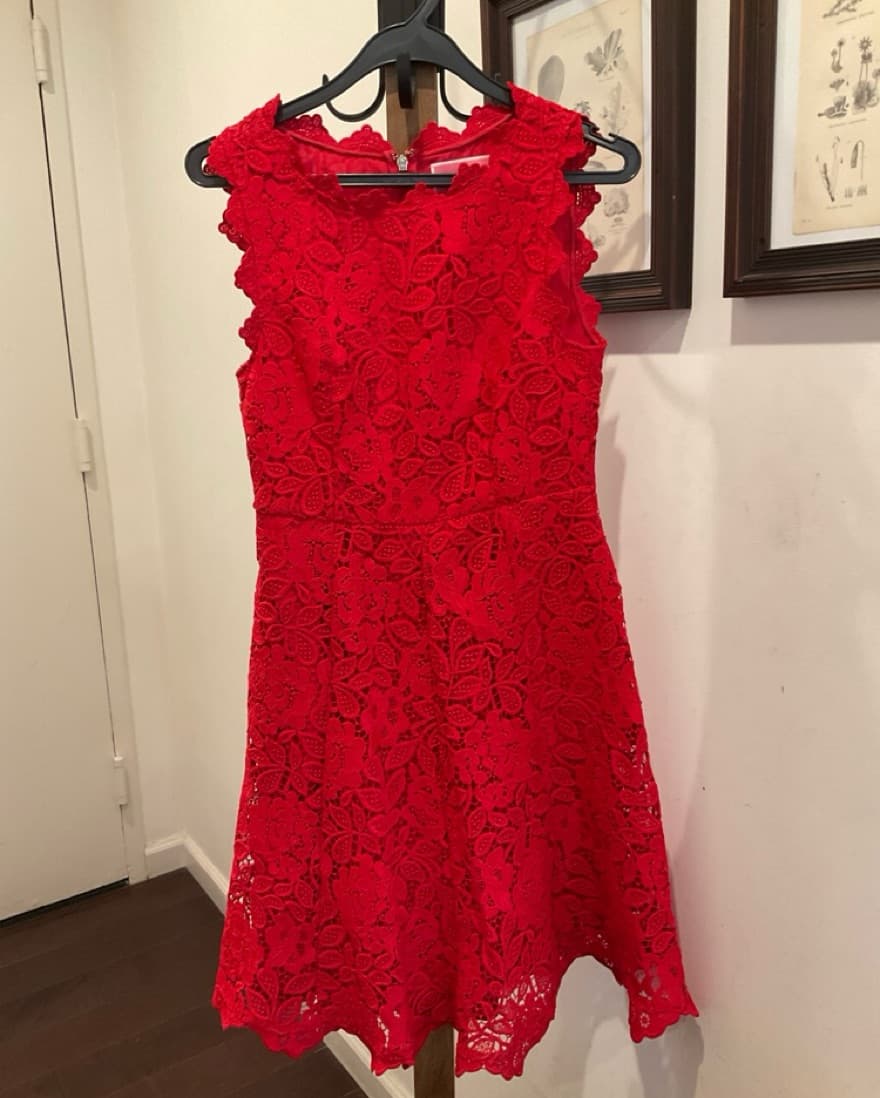 Lace Midi Dress - Image 2