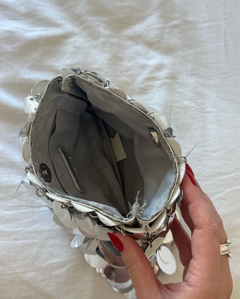 Silver Sequin Purse - Image 2