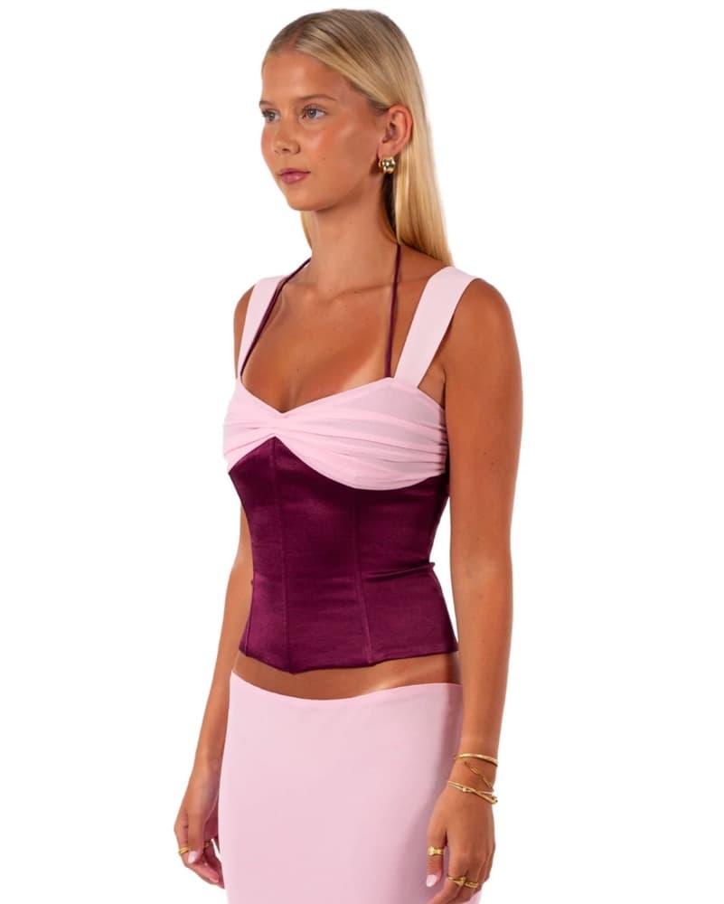 Pink And Purple I Am Delilah Corset Top - Image 3