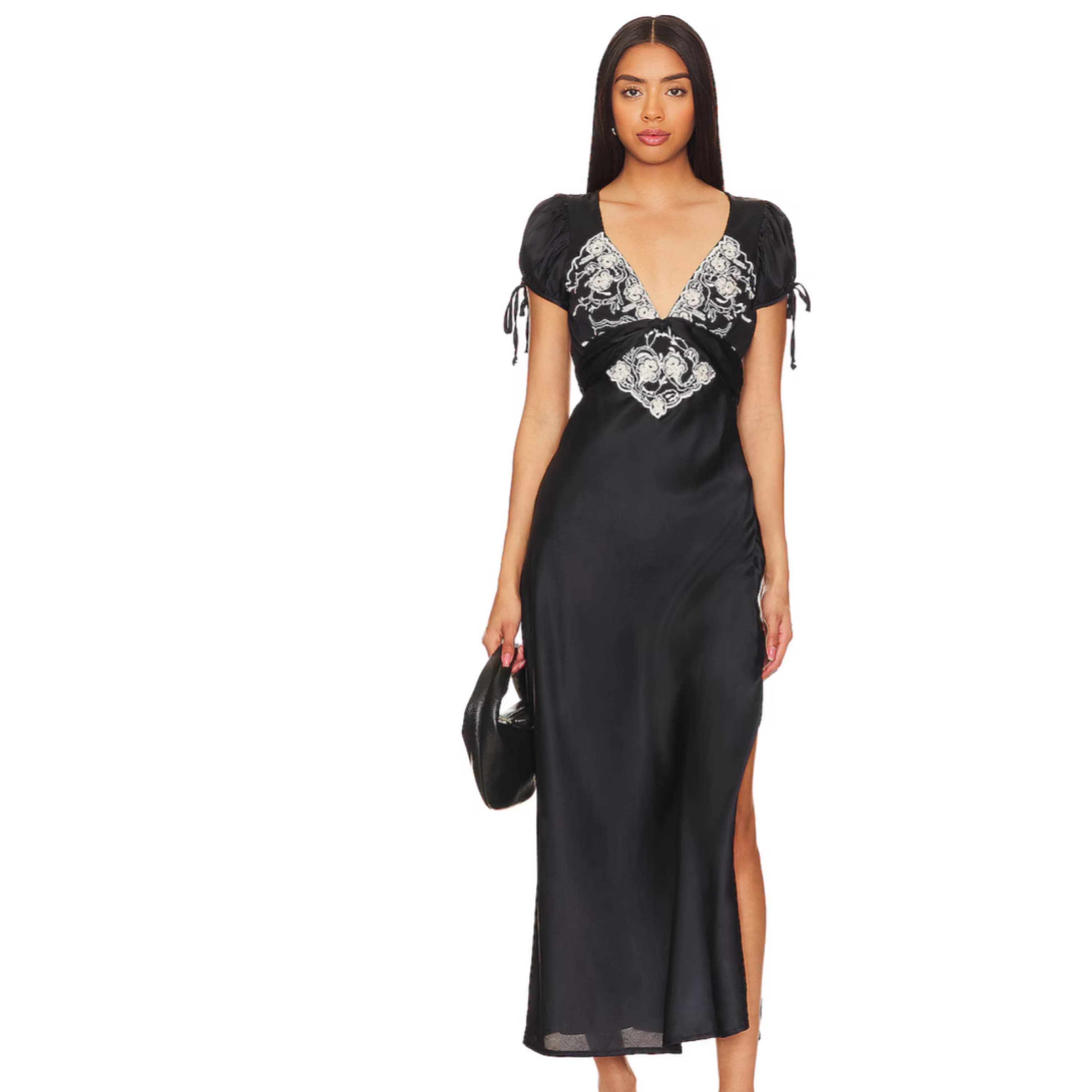 Black Silk Free People Dress XS - Image 1