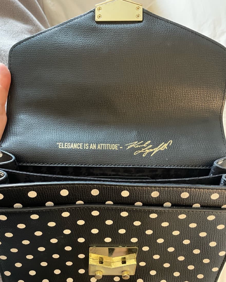 Black and White Polka Dot Bag - Image 3