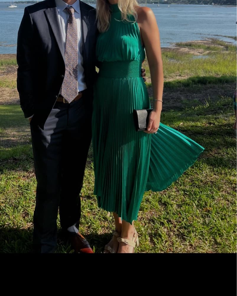 ALC Renzo Dress In Serpent Green - Image 1