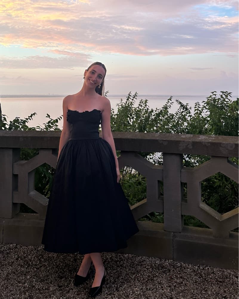 Black Strapless Meshki Dress - Image 2