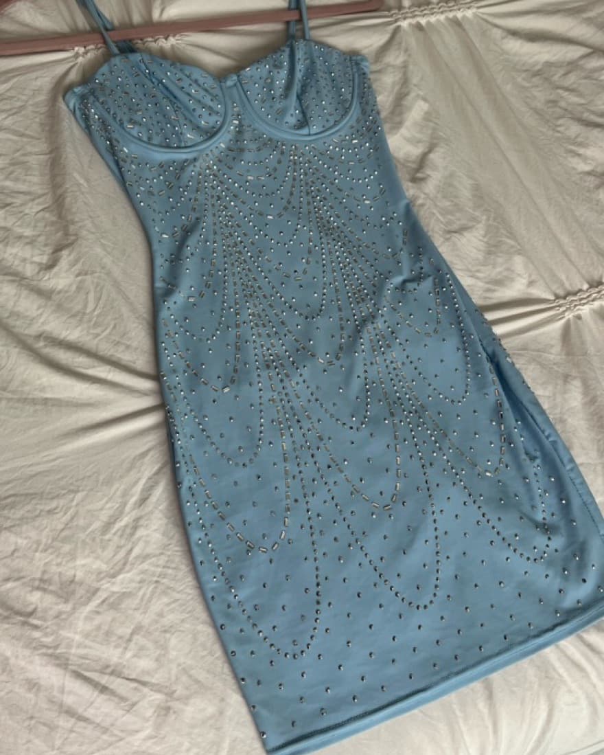Embellished Mini Dress - Image 3