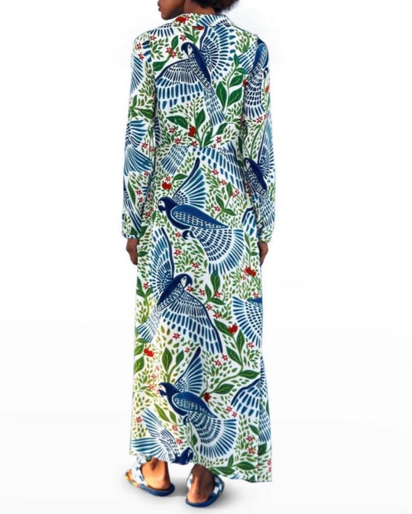 Farm Rio Blue Long Dress - Image 3