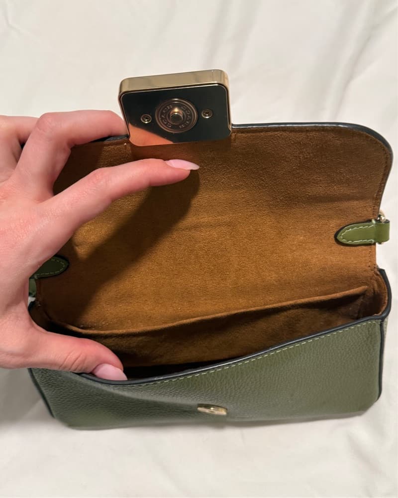Coach Green Shoulder Purse - Image 3