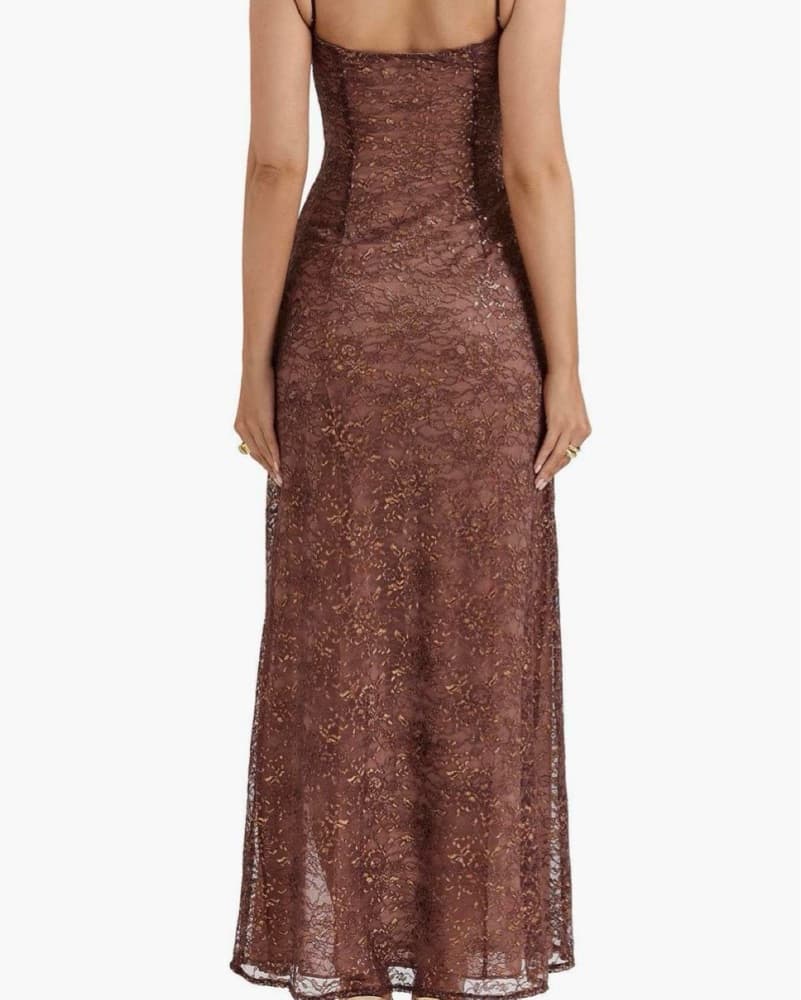 House of CB - ESPRESSO LACE MAXI DRESS - Image 2