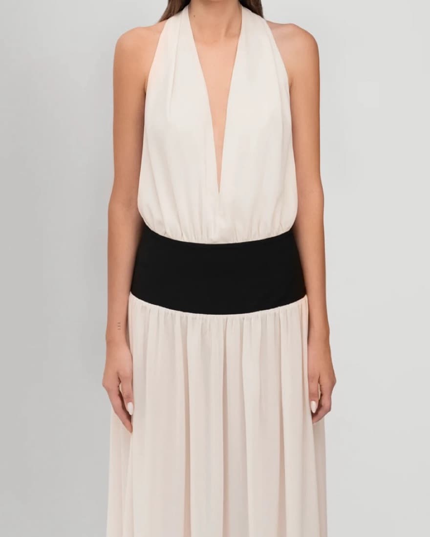 Fenity Fashion White Maxi Dress - Image 3